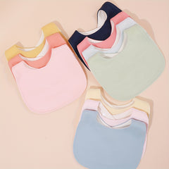 Random U-shaped Baby Bibs Plain Infant Feeding Bibs