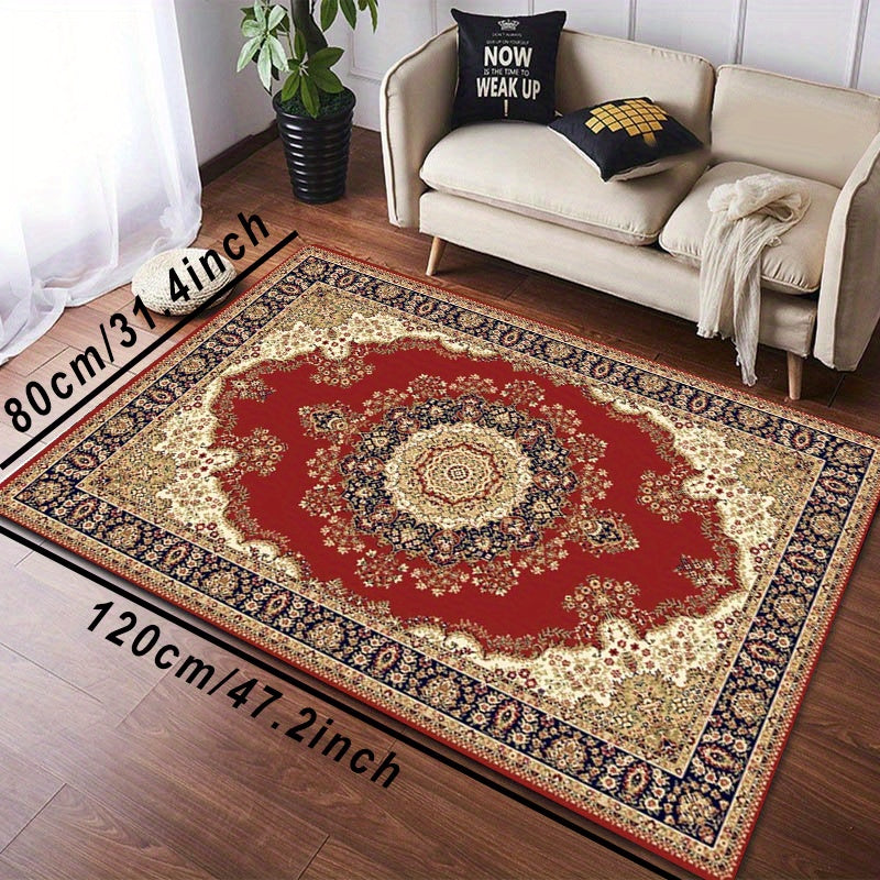 Soft Sponge Floor Mat Vintage Persian Kitchen Rug Quick Dry Absorbent