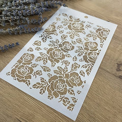 DIY Layering Stencils Painting Scrapbooking Rose Flowers Template