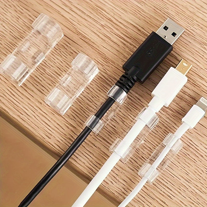 15pcs Mesh Cable Management Clips Wall Wiring Tool