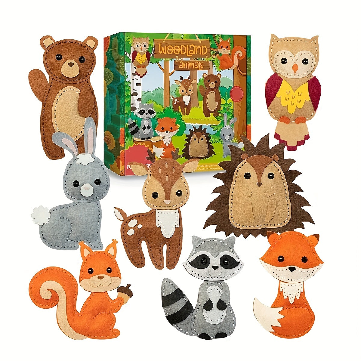 Kit For Kids Animal Craft Set Sew Your Own Felt Animals Craft Kit