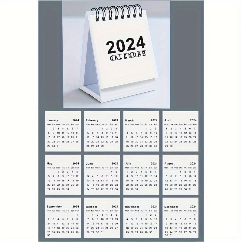 Mini Desk Calendar Decoration Portable Office Desktop Calendar