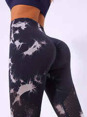 Tie Dye Yoga Leggings High Waist Fitness Gym Tight Pants