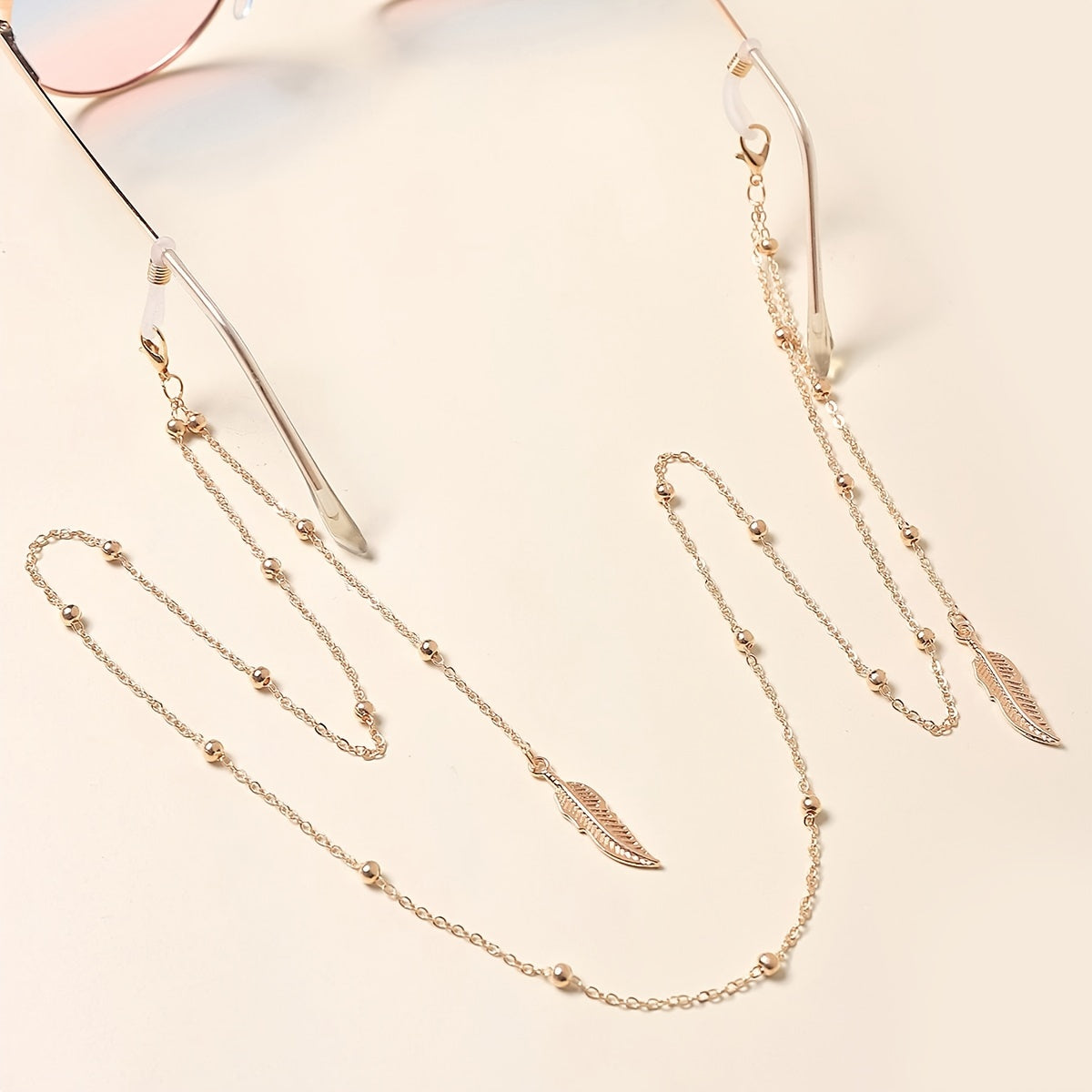 Leaf Pendant Glasses And Face Mask Accessory Metal Chain Glasses Chain
