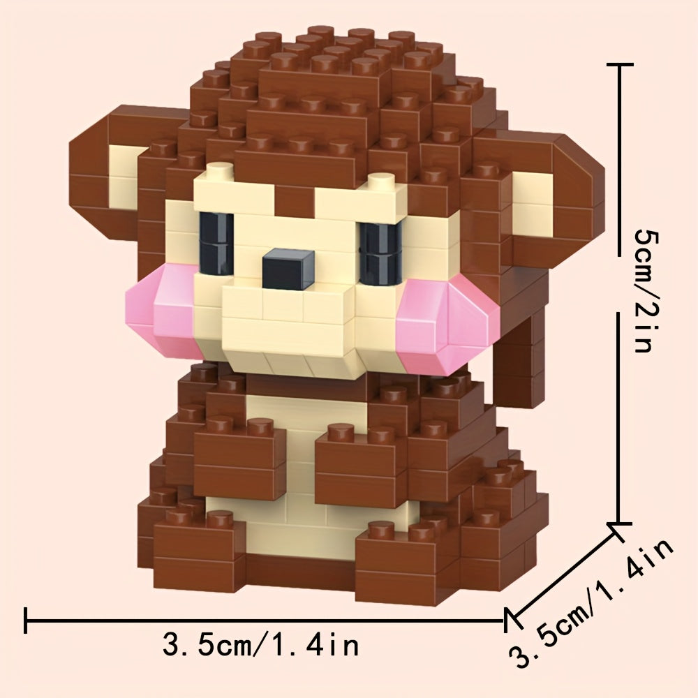 Mini Animal Building Blocks Toys Chicken Cow Crocodile Ducks Elephant