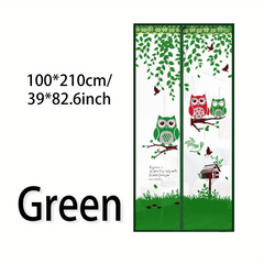 Magnetic Screen Door 91x210cm Owl Design