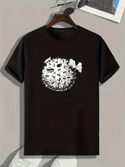 Spiked Cartoon Print Men's Graphic T shirt Casual Comfy Tees For Summer