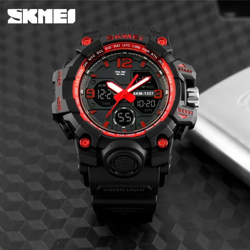 Unisex Sporty Military Digital Watch Multifunction Waterproof LED Display