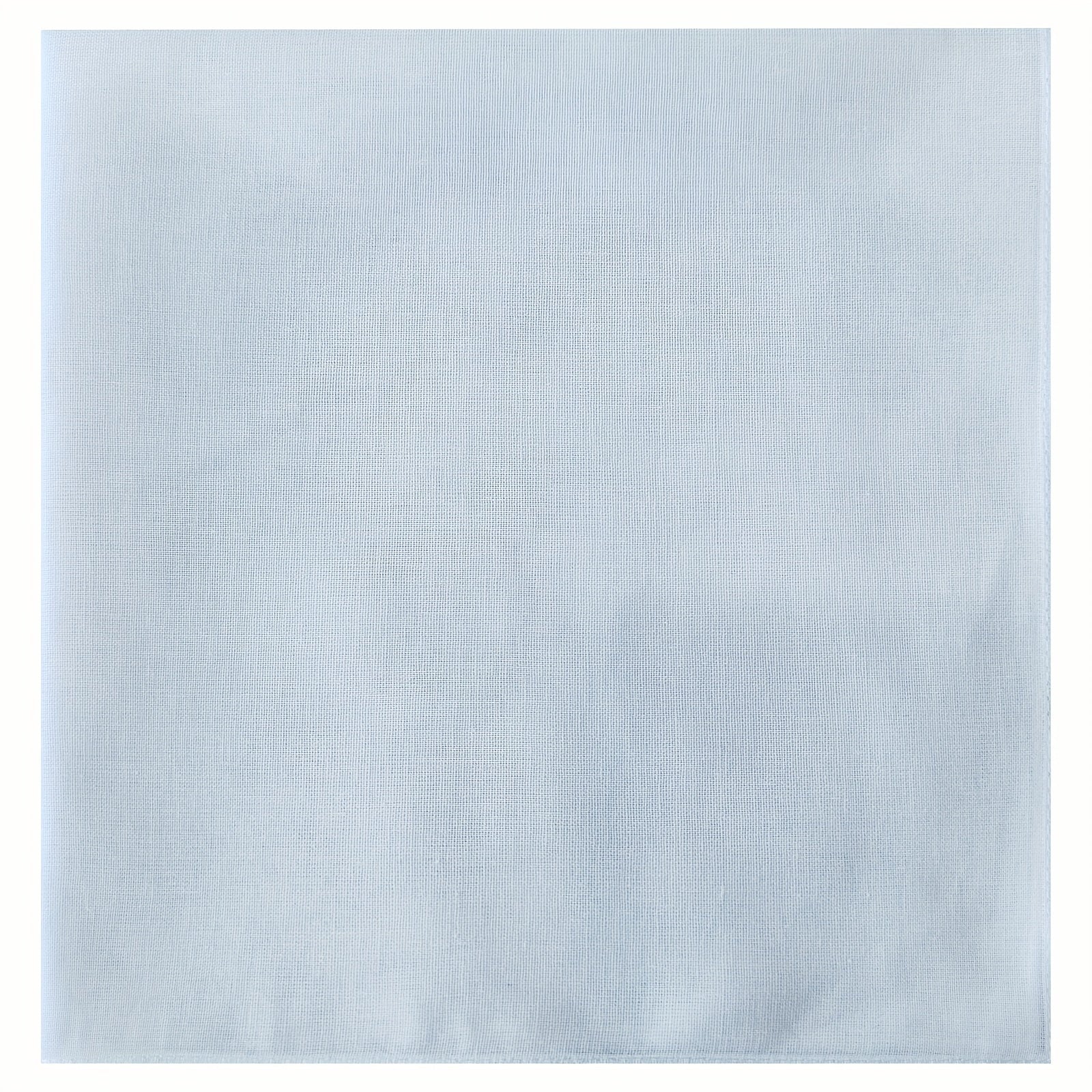 12 Pcs Thin Plain Handkerchief Napkin Pocket Handkerchief 39