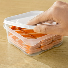 3pcs Transparent Refrigerator Storage Boxes for Fresh Fruits Vegetables