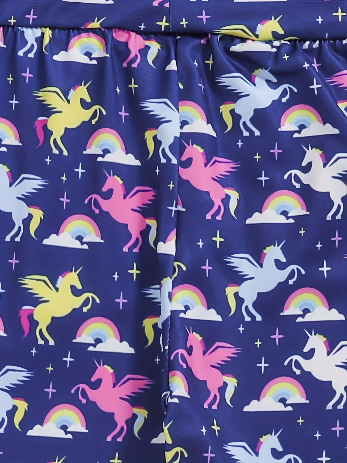 Toddler Girls Rainbow Unicorn Graphic Athletic Leggings