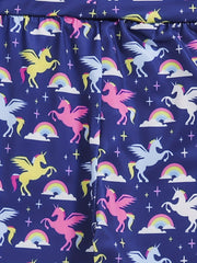 Toddler Girls Rainbow Unicorn Graphic Athletic Leggings
