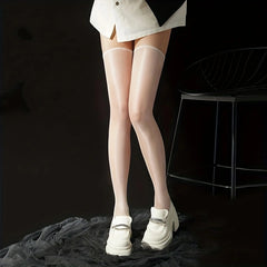 Sheer Mesh Thigh High Stockings Over The Knee Socks Women's Stockings