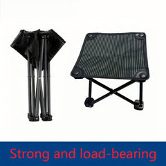 Portable Folding Stool for Outdoor Activities with Carrying Strap