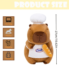 Chef Bread Capybara Plush Toy Soft Adorable Anime Stuffed Animal Gift