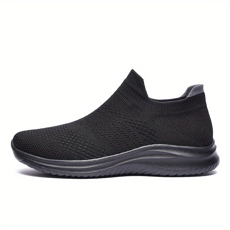 Men's Knitted Slip On Casual Shoes Breathable Lightweight Sock Shoes