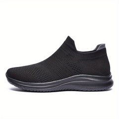 Men's Knitted Slip On Casual Shoes Breathable Lightweight Sock Shoes