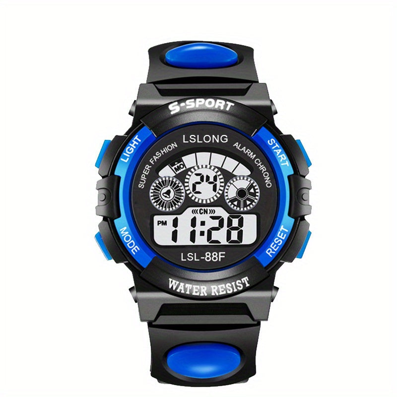 Sports Watch Colorful Luminous Watch Men's Electronic Watch