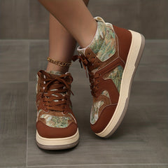 Women's Floral Print Skate Shoes Lightweight Breathable