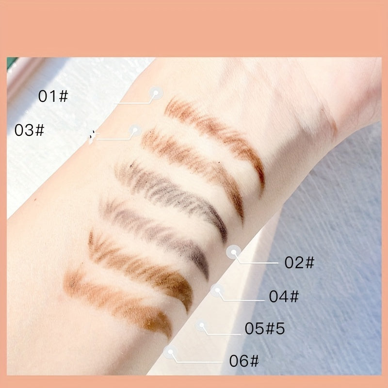 Waterproof Sweatproof Brown Liquid Eyebrow Pen Ultra Slim