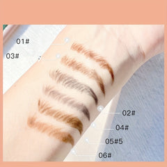 Waterproof Sweatproof Brown Liquid Eyebrow Pen Ultra Slim