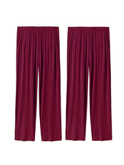 Wide Leg Casual Sports Pants With Pocket Comfortable Stretchy Casual Running Pan