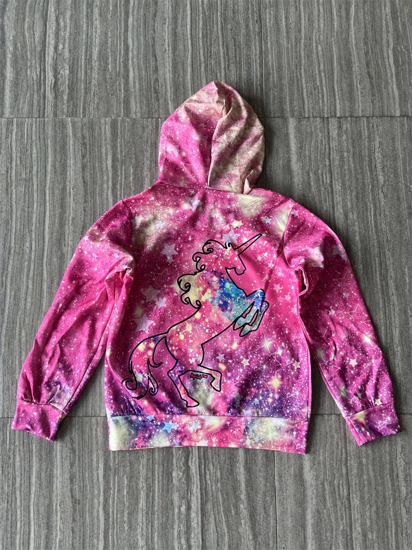 Unicorn 3D Print Kids Hoodie Girls Boys Stylish Hooded Sweatshirt