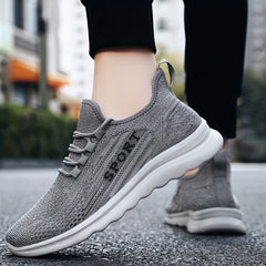 Soft Thick Bottom Mesh Breathable Woven Shoes Non Slip Lightweight Comfortable