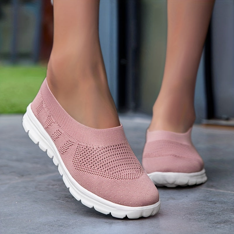 Women's Lightweight Walking Shoes Low Top Sport Flat Shoes