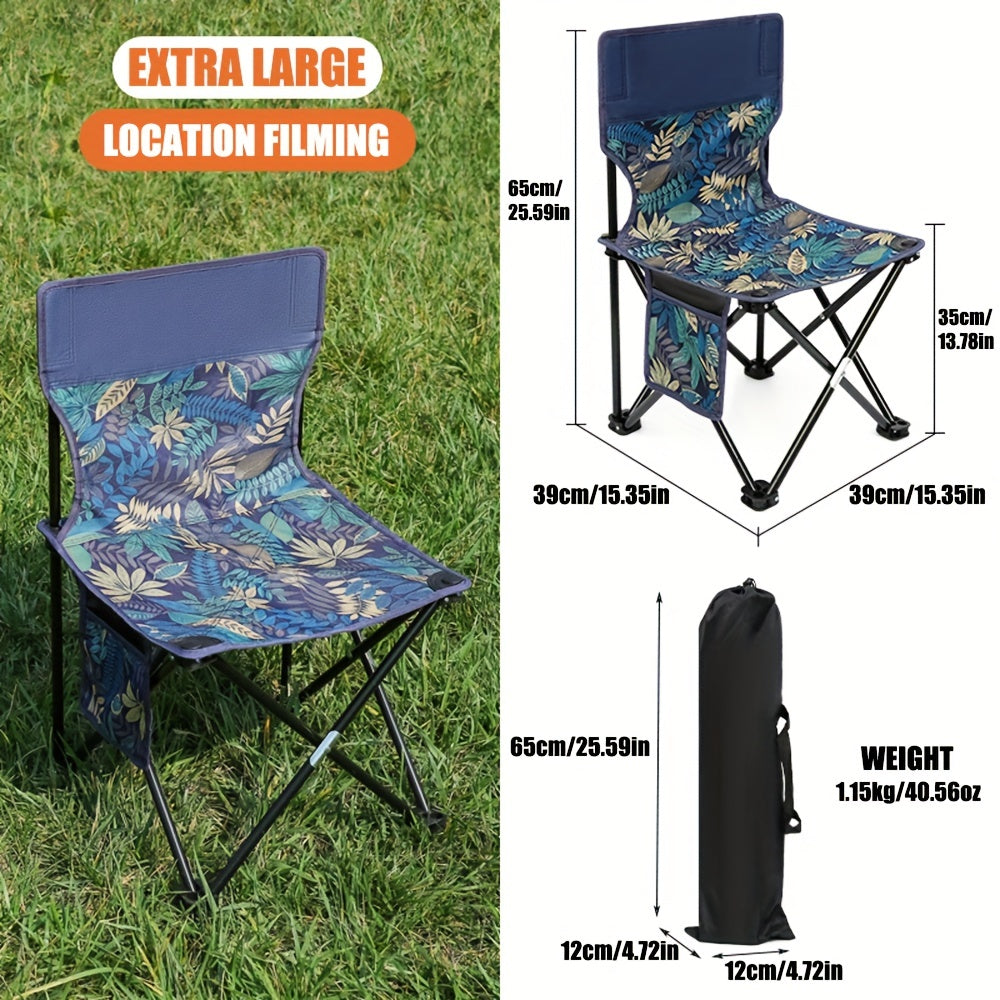 Portable Ultralight Folding Chair Oxford Cloth For Outdoor Garden Beach