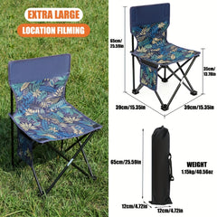 Portable Ultralight Folding Chair Oxford Cloth For Outdoor Garden Beach