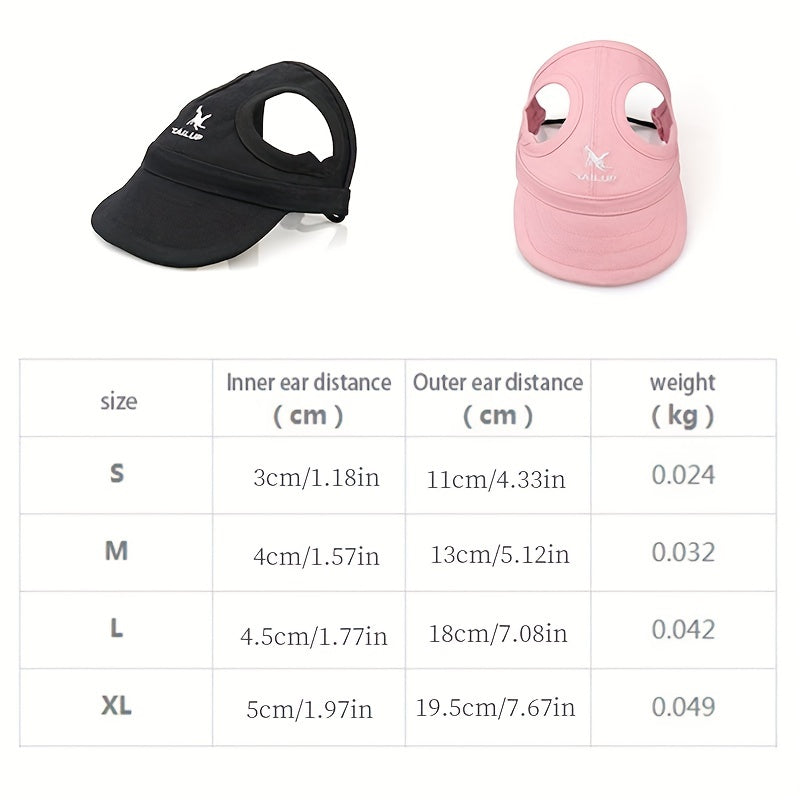 Adjustable Baseball Cap for Dogs - Keep Your Pet Stylish