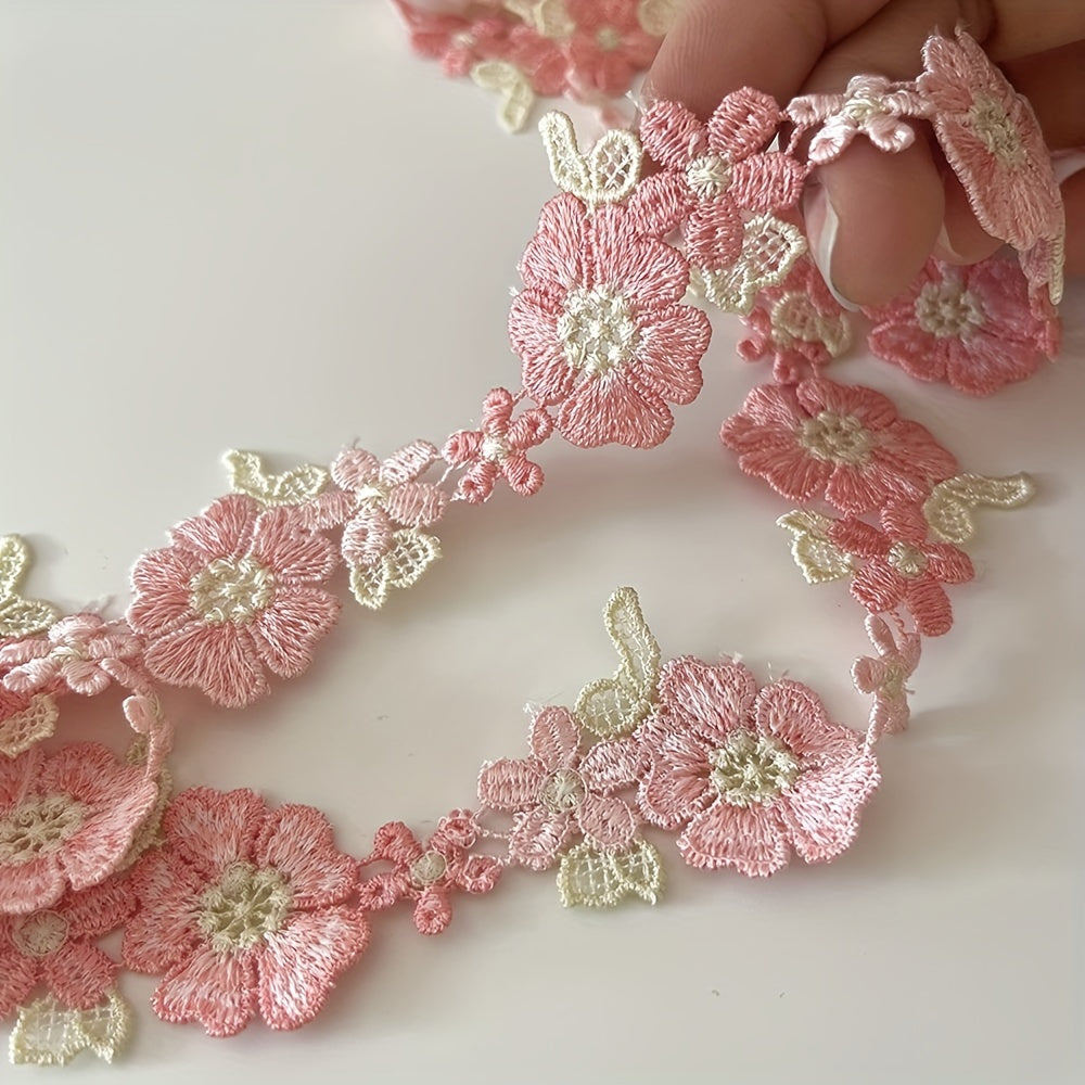 Water Soluble Lace Embroidery Lace 1 Yard DIY Handicraft Flowers Sewin