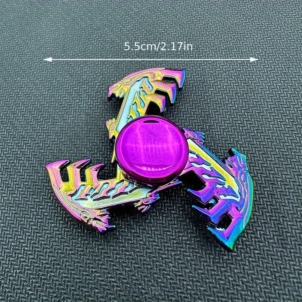 Zinc Alloy Fidget Spinner Rainbow Colors Durable Hand Toy for Boredom