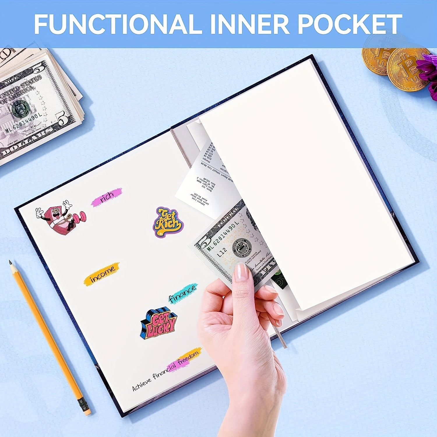 Income & Expense Tracker Hardcover Ledger Book for Small Business