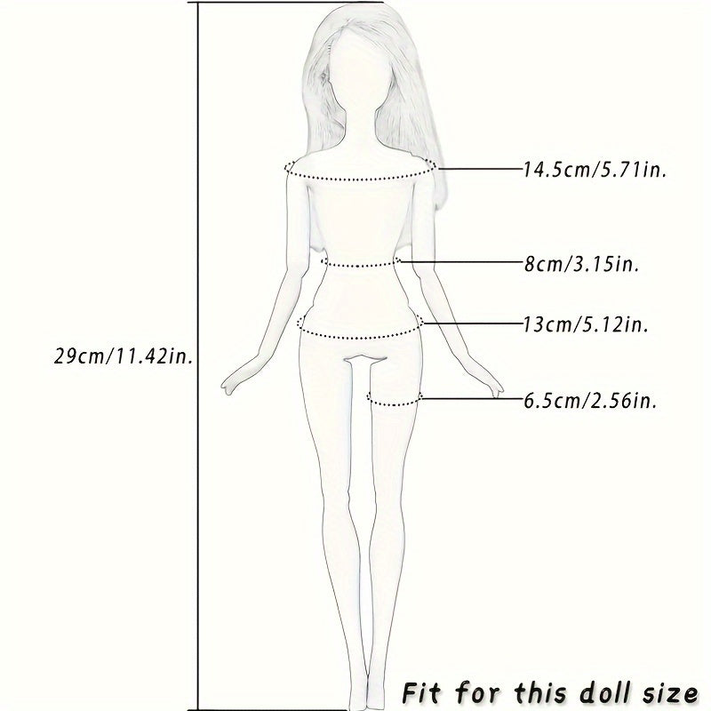 45pcs Doll Clothes And Accessories 10 Pairs Of Shoes 10 Packs Of 20 Jewelry