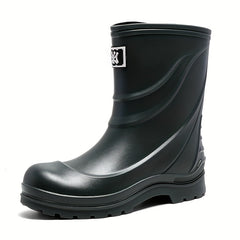 Waterproof Slip Resistant Durable Medium Calf Women's Rain Boots