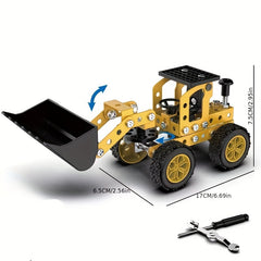 Metal Assembly Toy Engineering Car Model Splicing Creative Gift