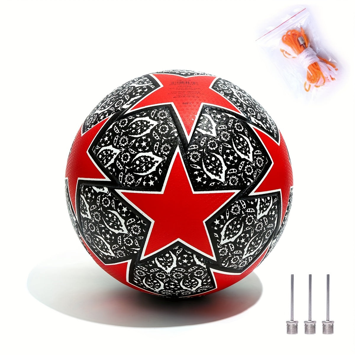 Size 5 Soccer Ball Training Competition Pu Leather Football With Needle