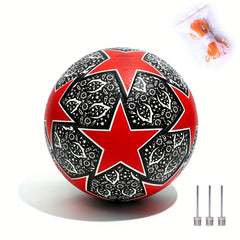 Size 5 Soccer Ball Training Competition Pu Leather Football With Needle