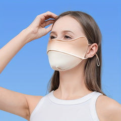 Gradient Sunproof Mask Breathable Ice Silk Face Covering Reusable