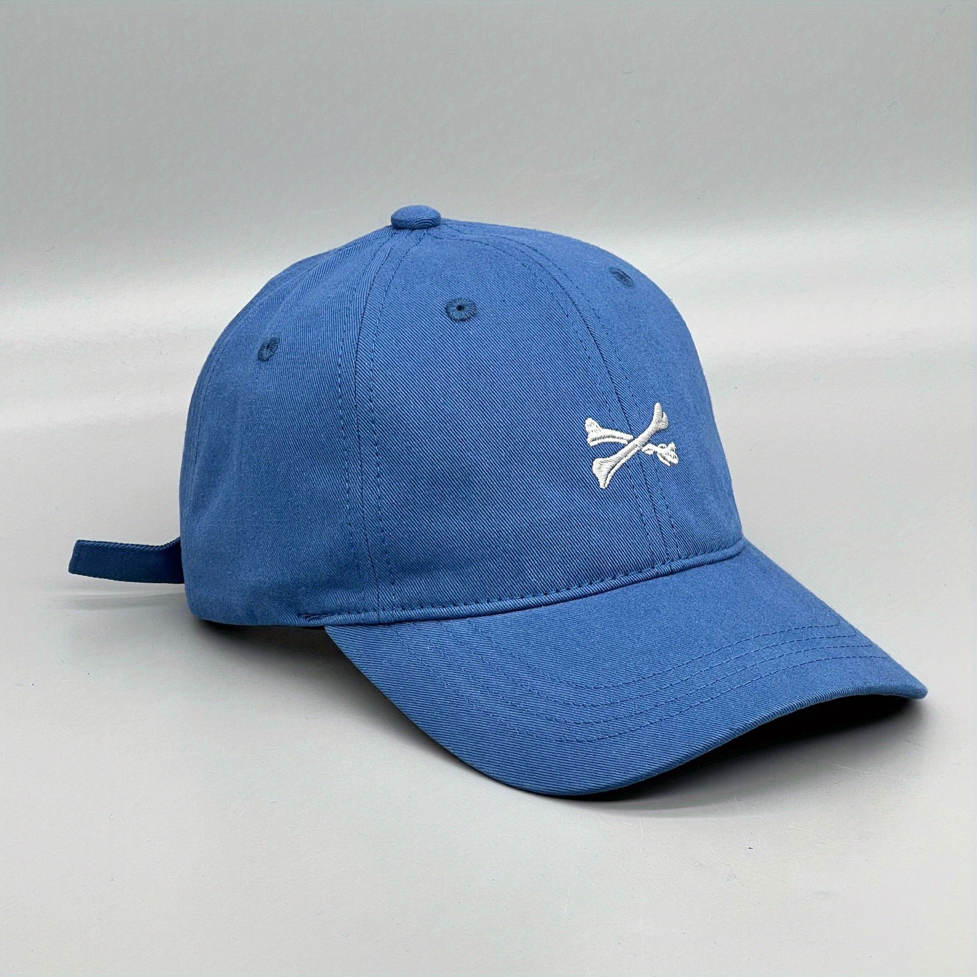 Wide Eaves Embroidered Soft Top Baseball Cap For Spring And Autumn