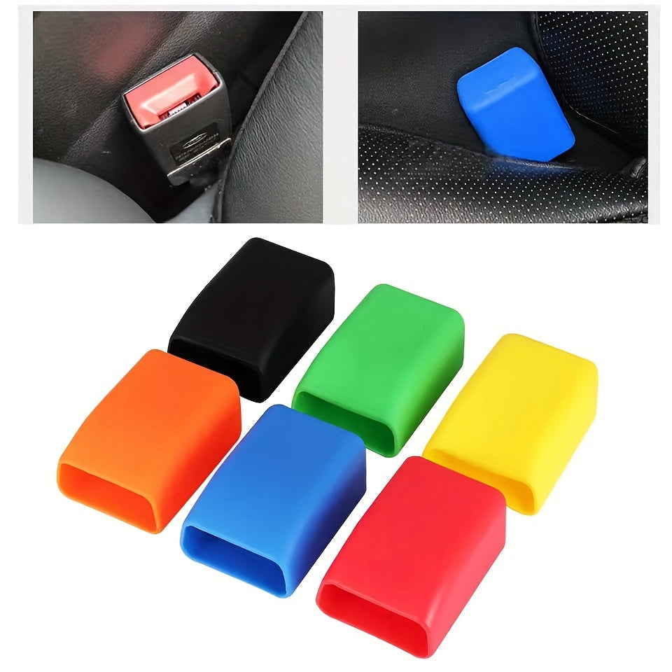Car Seat Belt Socket Protective Cover Plug Pin Silicone Cover