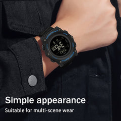 SANDA Sport Digital Watch 5ATM Luminous Display Stopwatch Alarm TPU Strap