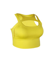 Women's Cut Out Racer Back Sports Bra