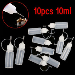 10pcs 10ml Needle Tip Squeeze Bottle for DIY Quilting Paint Glue