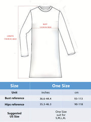 Strawberry Print Lounge Dress Short Sleeve Crew Neck Striped Home Dress