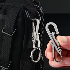 Titanium Alloy Keychain Buckle Pendant Waist Hanging Key Ring Keychain