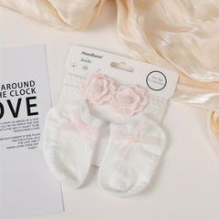 Princess Socks & Headband Set for Baby Girls 0-12 Months
