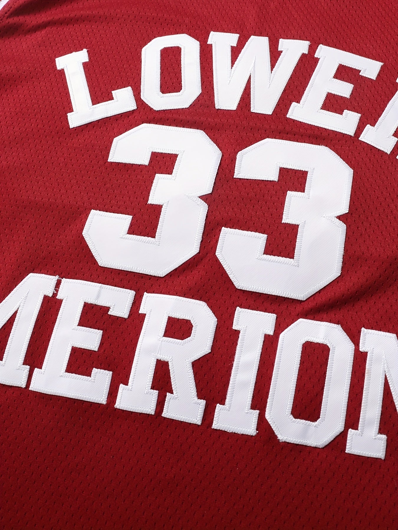 Men's Embroidery 33 Basketball Jersey Vintage Breathable Sleeveless Shirt